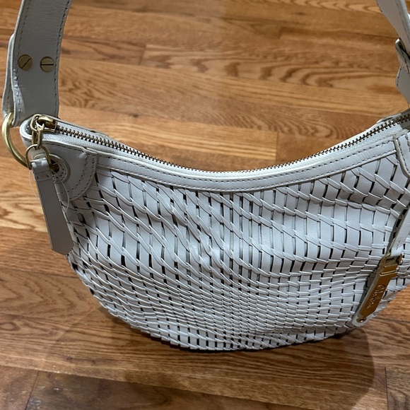 Cole Haan White Genevieve weaved leather Bag - Picture 10 of 12